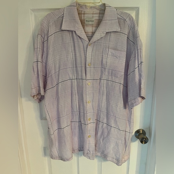 Tommy Bahama Other - Tommy Bahama Lavender Checkered Button Down Shirt